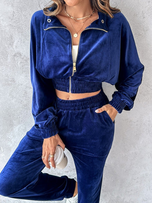 'Ursel' Crop Top and Joggers Set - Celes Fashion